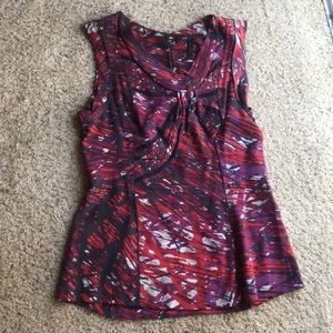 BCBGMaxAzria Structured, keyhole-back, print top